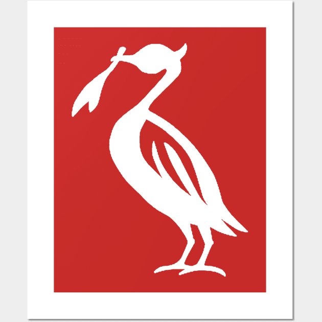 Retro Liverbird Wall Art by Confusion101